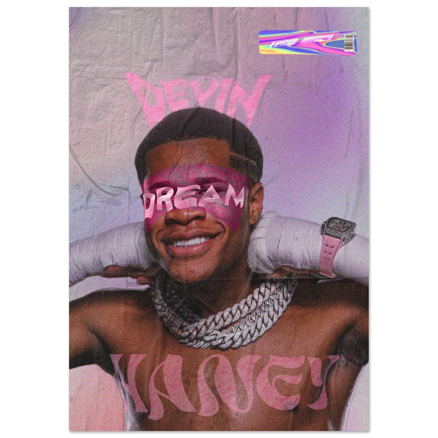 Devin Haney "Pink" Poster