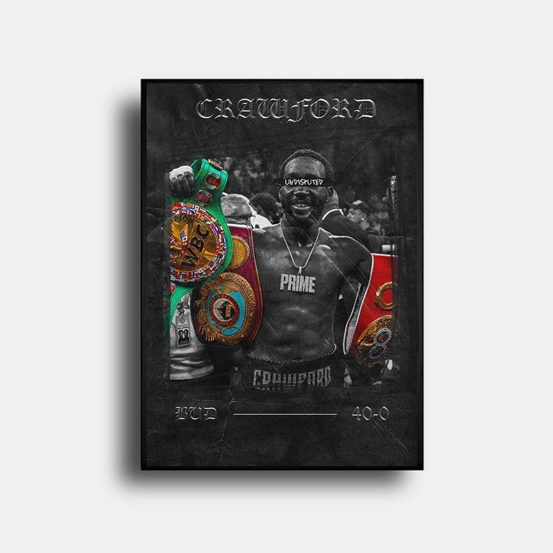 Terence Crawford "40-0" Poster