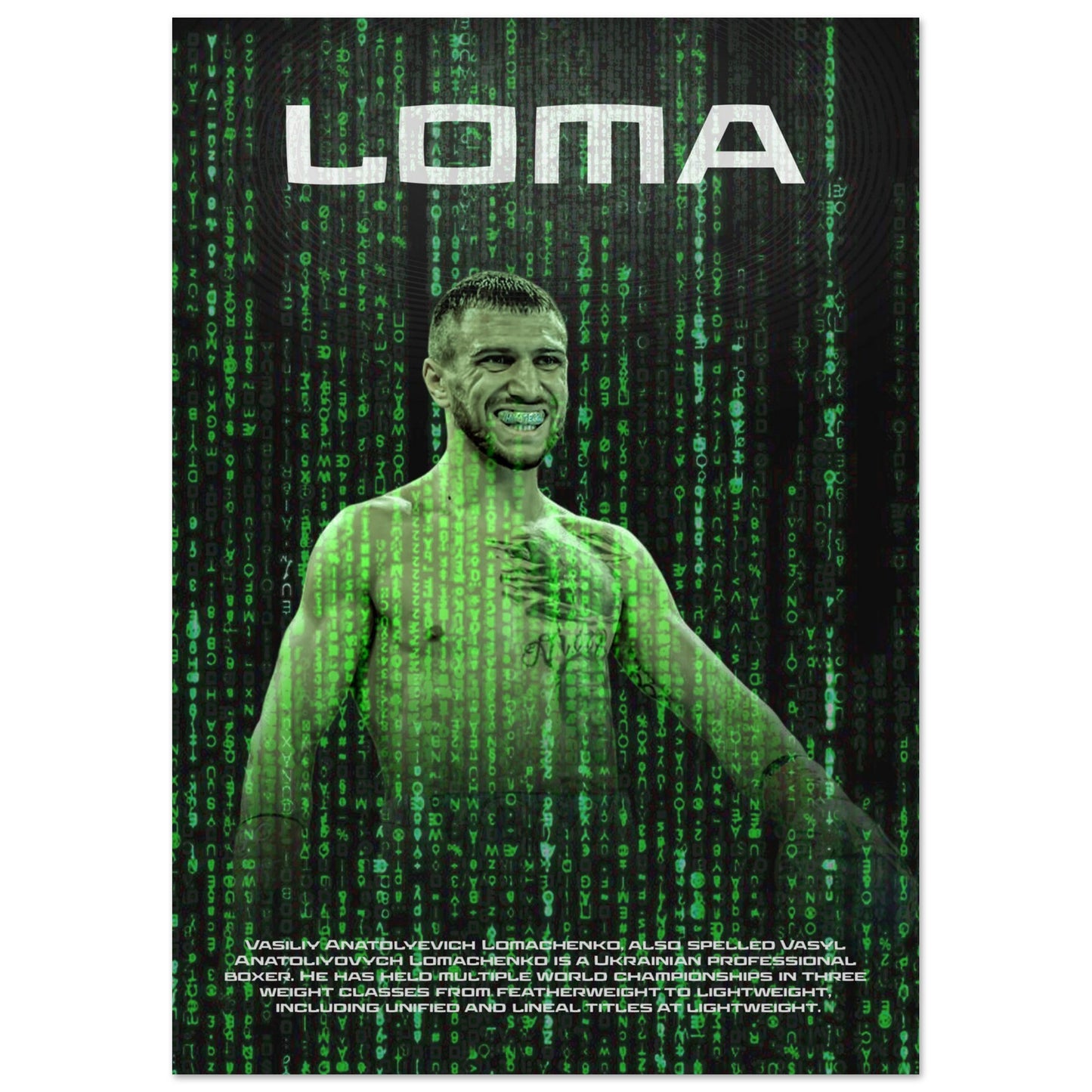 Vasyl Lomachenko "Matrix" Poster